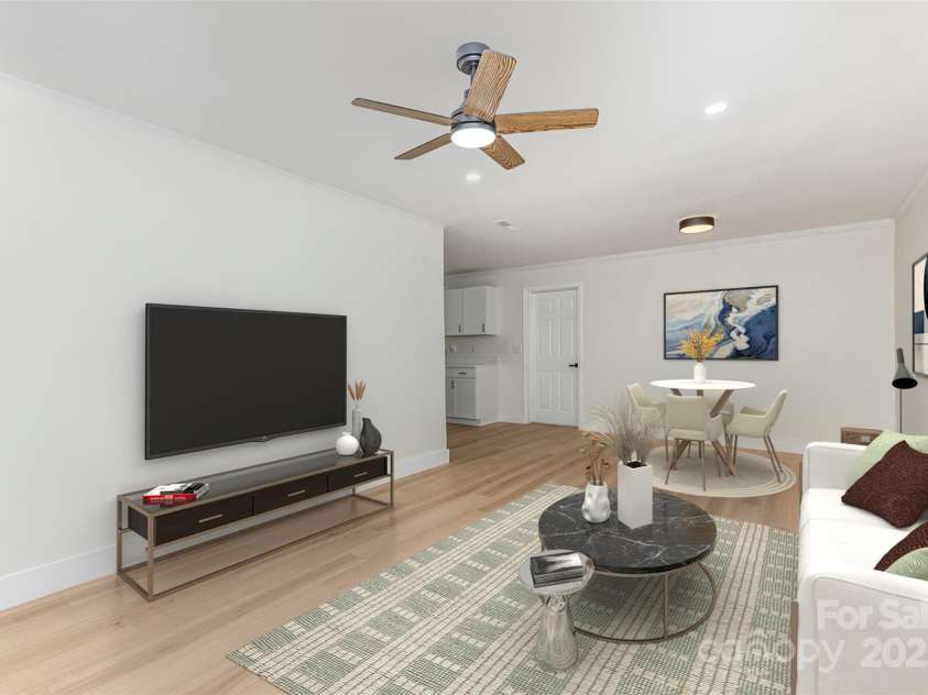 2733 Englehardt Street, Charlotte, NC 28216.  MLS# CAR4283426, YatesRealty ID 33500. Virtually Staged