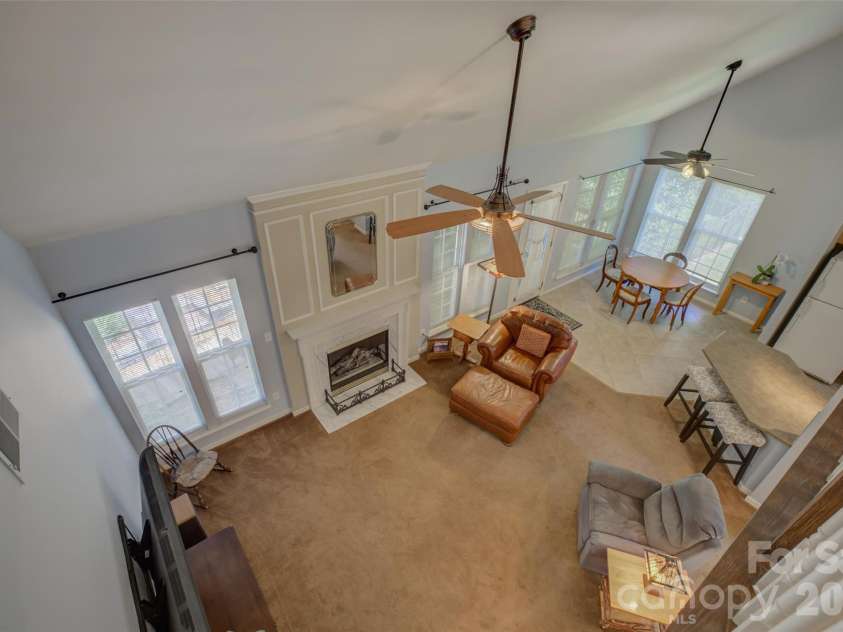 11611 Knightsdale Drive, Charlotte, NC 28277.  MLS# CAR4393388, YatesRealty ID 33502. View of Great Room below.