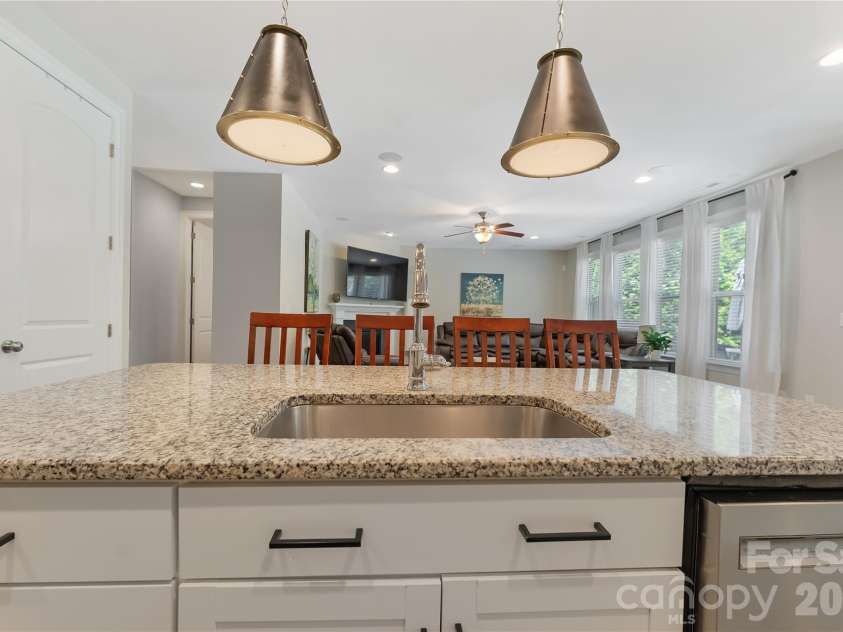 1906 Pensco Pond Court, Waxhaw, NC 28173.  MLS# CAR4266619, YatesRealty ID 33515. Kitchen Sink at Bar