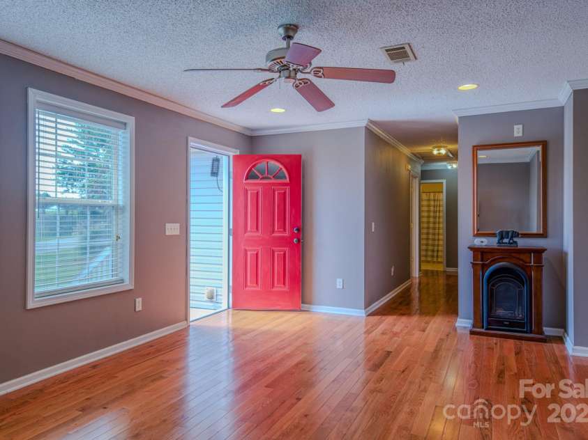 2606 Bear Creek Road, Marshall, NC 28753.  MLS# CAR4287238, YatesRealty ID 33517. Living room with Fireplace