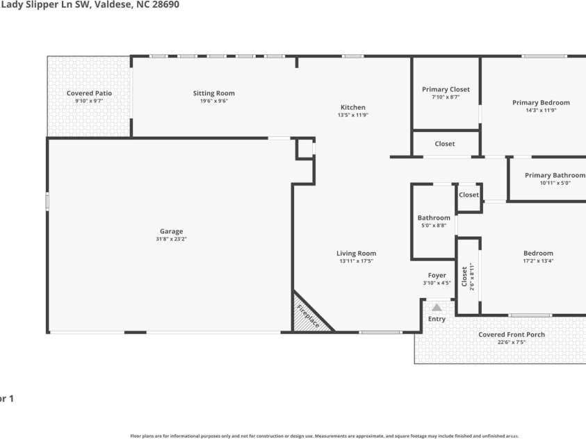 122 Lady Slipper Lane, Valdese, NC 28690.  MLS# CAR4341209, YatesRealty ID 33523. 