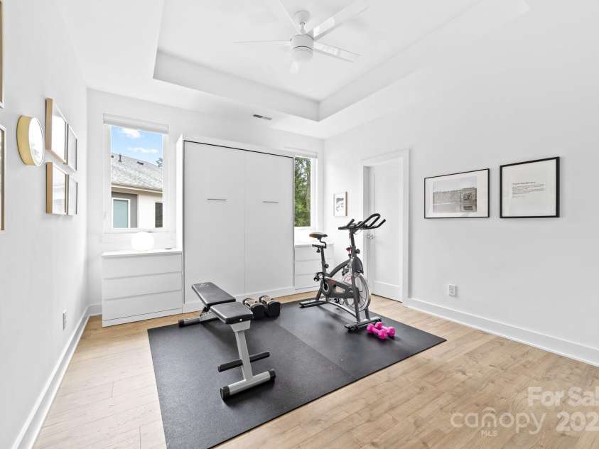 102 Mattoon Street, Charlotte, NC 28216.  MLS# CAR4291152, YatesRealty ID 33532. Amazing bedroom/flex room. Murphy bed stays or goes, it's like a choose your own adventure!