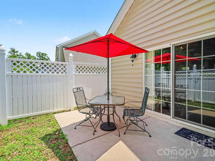 717 River Park Road, Belmont, NC 28012.  MLS# CAR4385377, YatesRealty ID 33535. Charming private patio