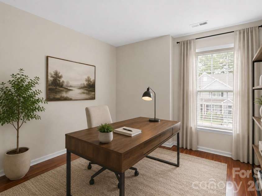 10563 Stoneacre Court, Pineville, NC 28134.  MLS# CAR4388810, YatesRealty ID 33537. Bedroom - Upper Level - This image has been digitally enhanced with virtual staging for illustrative purposes only.