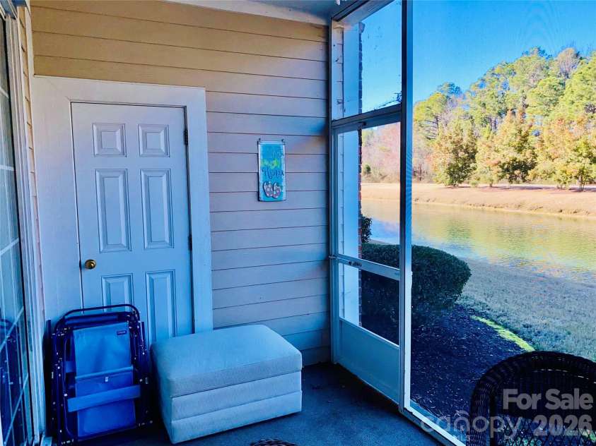 5825 Catalina Drive, North Myrtle Beach, SC 29582.  MLS# CAR4301398, YatesRealty ID 3354. Patio overlooks pond