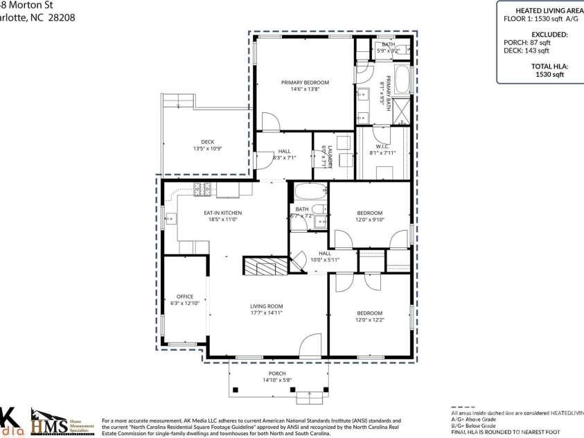 2448 Morton Street, Charlotte, NC 28208.  MLS# CAR4394147, YatesRealty ID 33540. 