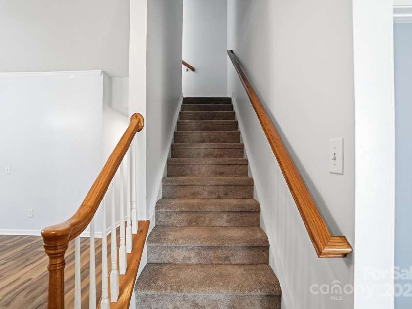 630 Springhouse Place, Clover, SC 29710.  MLS# CAR4278014, YatesRealty ID 3355. Stairway to Upper Level Room