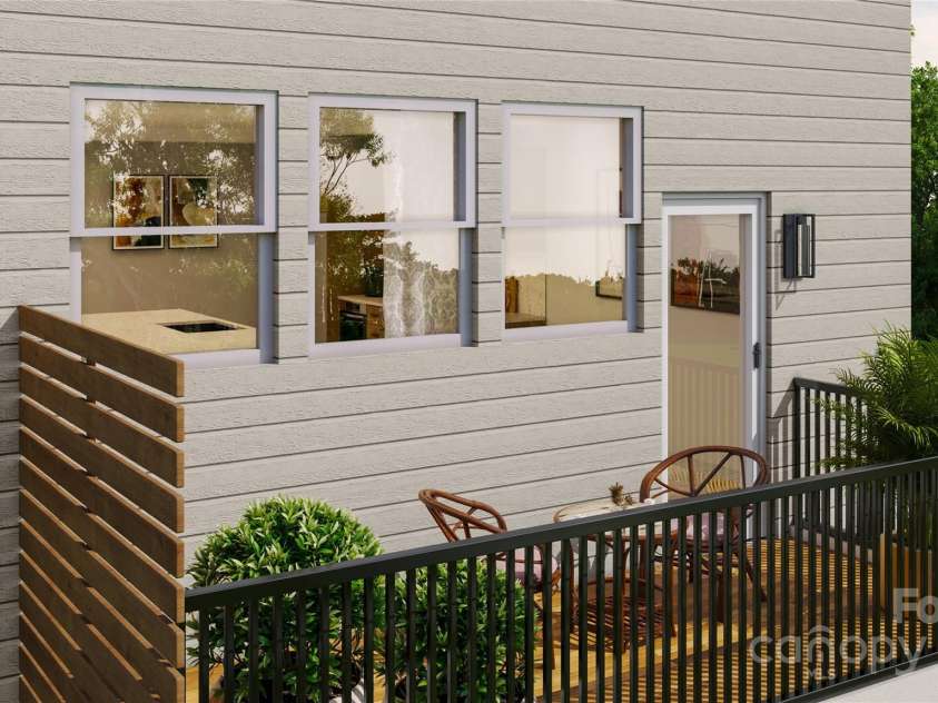 4047 Bass River Parkway, Charlotte, NC 28217.  MLS# CAR4294904, YatesRealty ID 33552. Back Deck - 3D Rendering, finishes may vary