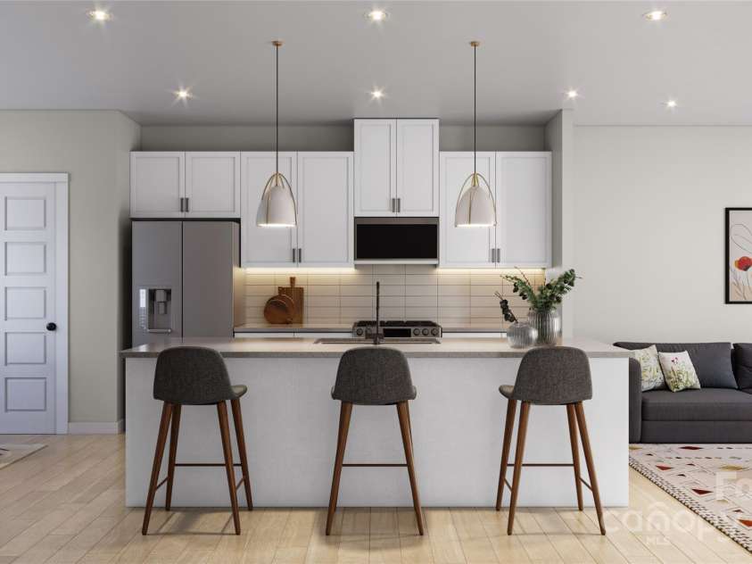 4047 Bass River Parkway, Charlotte, NC 28217.  MLS# CAR4294904, YatesRealty ID 33552. Kitchen - 3D Rendering, finishes may vary