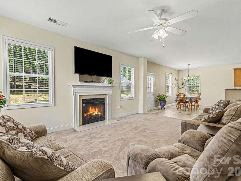 3035 Proverbs Court, Monroe, NC 28110.  MLS# CAR4391682, YatesRealty ID 33570. Family Room
