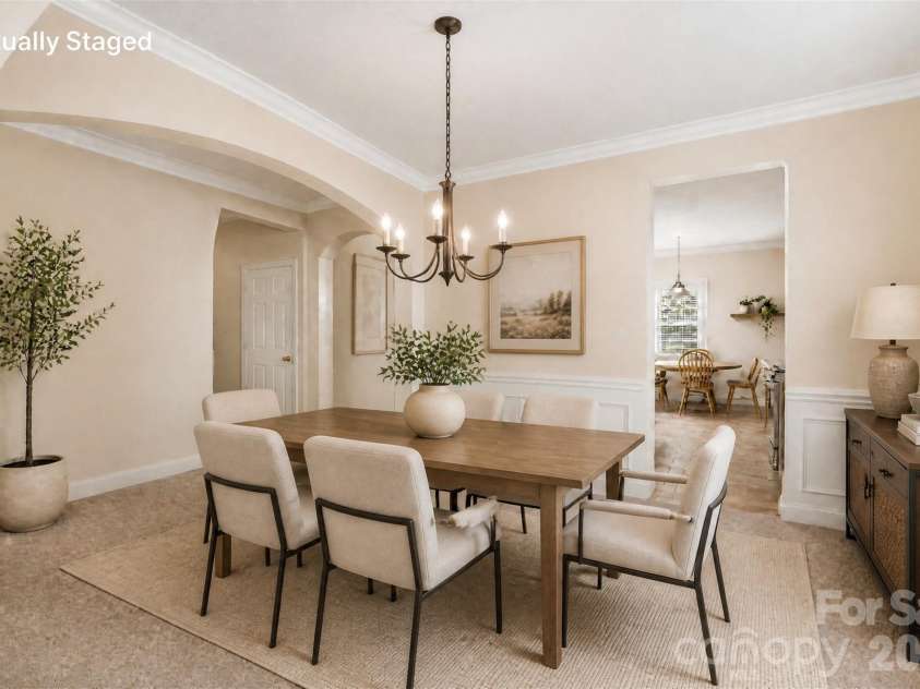 3035 Proverbs Court, Monroe, NC 28110.  MLS# CAR4391682, YatesRealty ID 33570. Virtually Staged/Dining Room