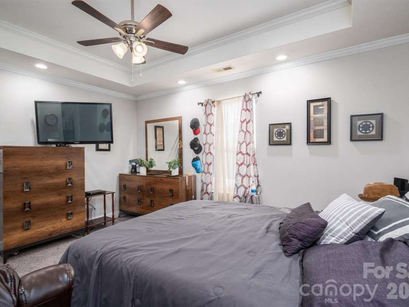 505 Cloninger Street, Dallas, NC 28034.  MLS# CAR4342350, YatesRealty ID 3358. Primary Bedroom