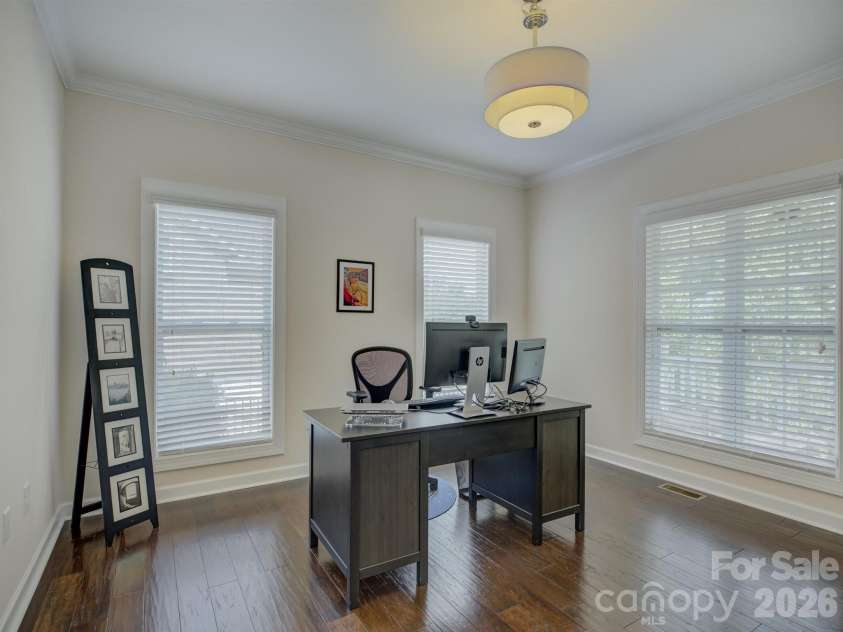 16433 Bryant Meadows Drive, Charlotte, NC 28278.  MLS# CAR4395955, YatesRealty ID 33587. Dedicated Office w/ french doors
