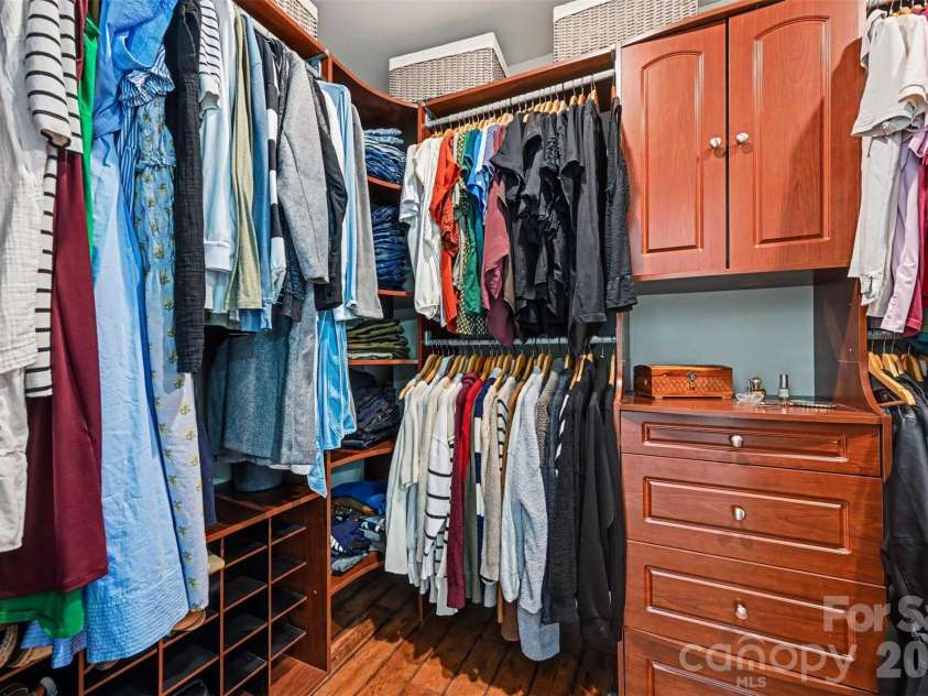 2442 Smith Cove Road, Denver, NC 28037.  MLS# CAR4396728, YatesRealty ID 33588. Walk in closet with built in storage.