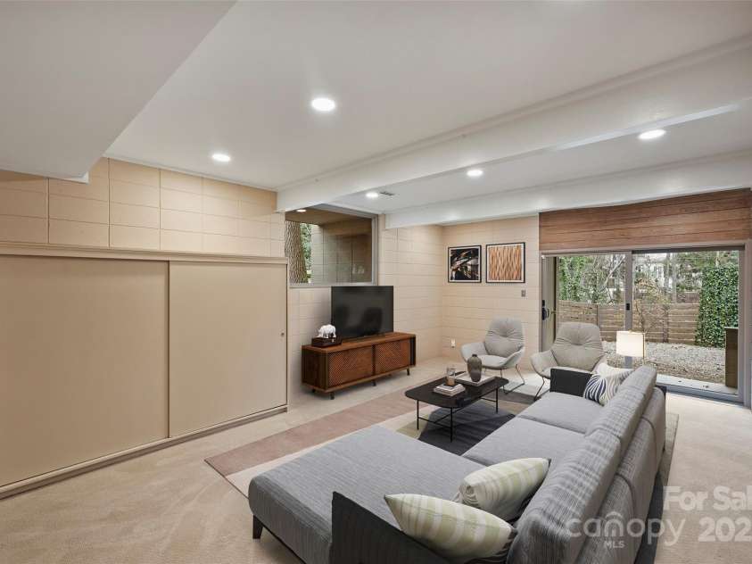 6366 Sharon Hills Road, Charlotte, NC 28210.  MLS# CAR4228866, YatesRealty ID 3359. Lower level den
