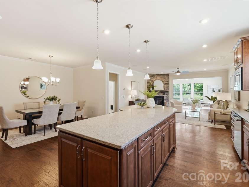 2336 Delaney Drive, Fort Mill, SC 29715.  MLS# CAR4390097, YatesRealty ID 33595. Dining area and kitchen island