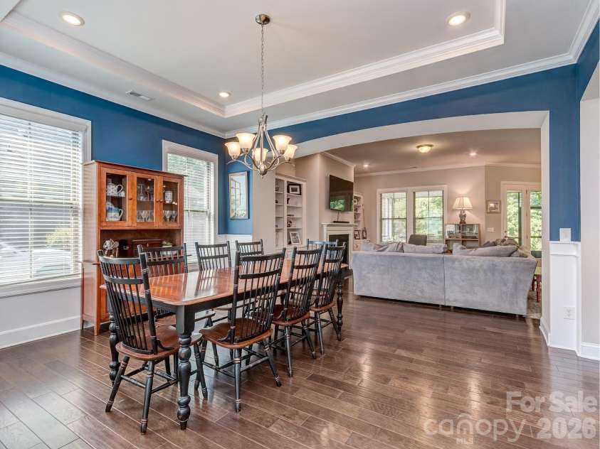 121 Enclave Boulevard, Weddington, NC 28104.  MLS# CAR4395615, YatesRealty ID 33597. Dining area