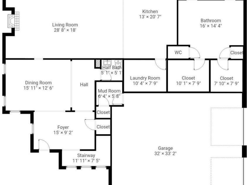 121 Enclave Boulevard, Weddington, NC 28104.  MLS# CAR4395615, YatesRealty ID 33597. Main floor