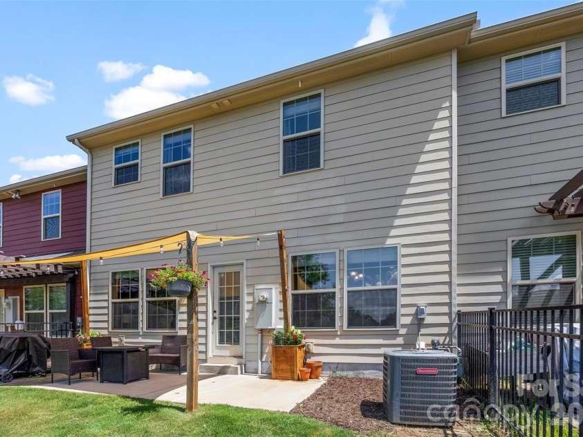 3216 Morgan Clark Road, Charlotte, NC 28208.  MLS# CAR4393148, YatesRealty ID 33598. Canopy covered Patio