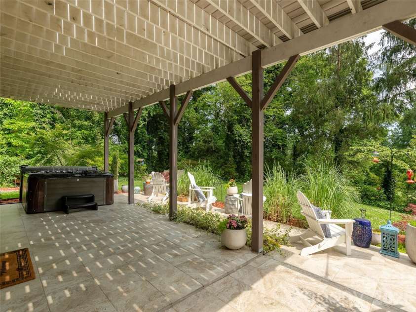 30 Fairway Drive, Etowah, NC 28729.  MLS# CAR4342625, YatesRealty ID 3360. Lower patio