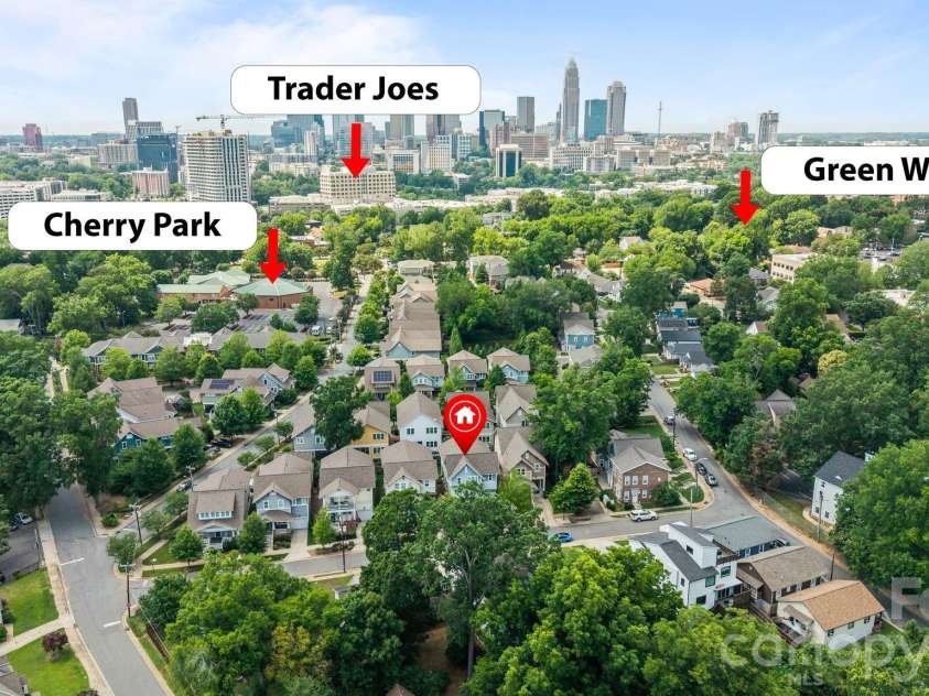 412 Eli Street, Charlotte, NC 28204.  MLS# CAR4393807, YatesRealty ID 33601. 