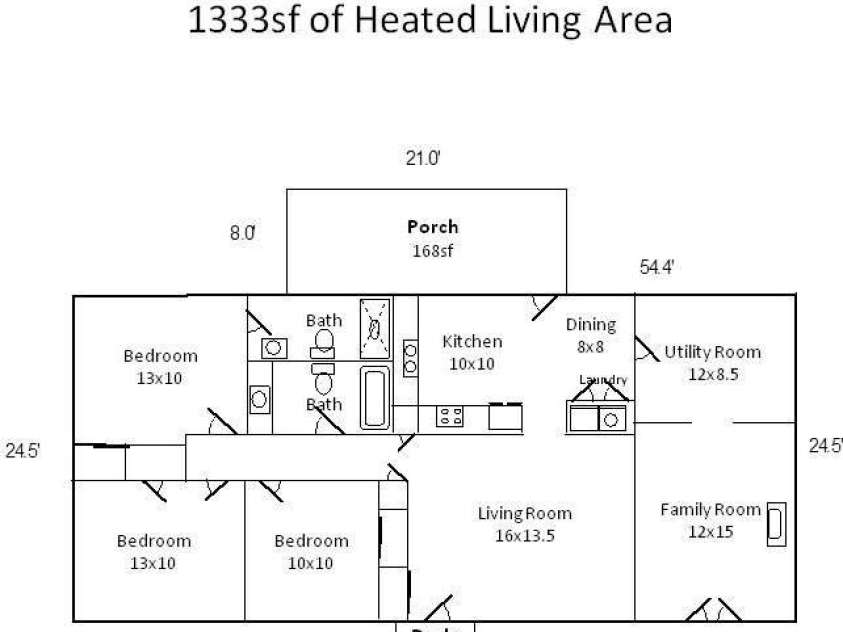 129 Willowbrook Road, Hendersonville, NC 28792.  MLS# CAR4324959, YatesRealty ID 33607. Floor Plan