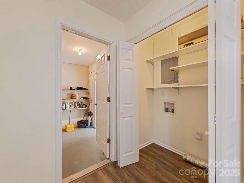 129 Willowbrook Road, Hendersonville, NC 28792.  MLS# CAR4324959, YatesRealty ID 33607. Laundry Closet
