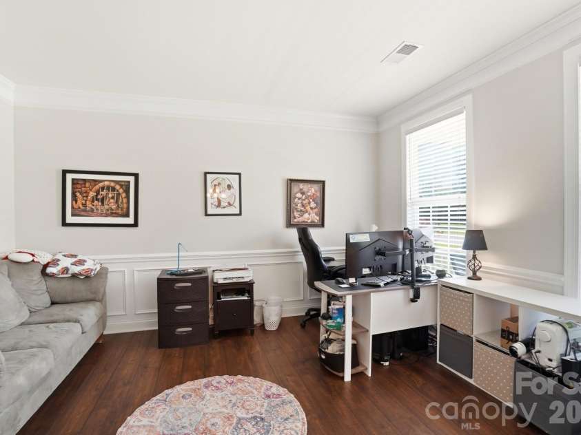 5217 Firebrick Lane, Concord, NC 28025.  MLS# CAR4383489, YatesRealty ID 33612. Main level office with doors