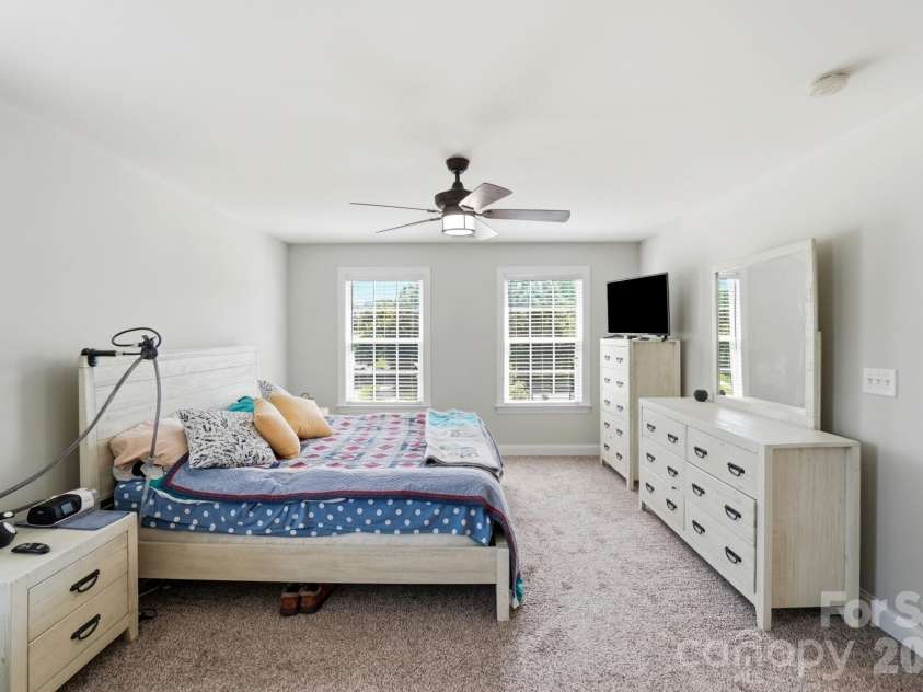 5217 Firebrick Lane, Concord, NC 28025.  MLS# CAR4383489, YatesRealty ID 33612. Primary Bedroom