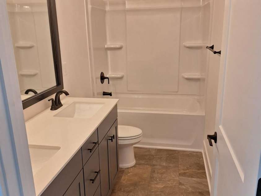 1215 Gardenia Drive, Mt Ulla, NC 28125.  MLS# CAR4375396, YatesRealty ID 33614. Full bath with double sinks