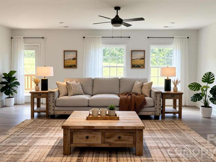 1215 Gardenia Drive, Mt Ulla, NC 28125.  MLS# CAR4375396, YatesRealty ID 33614. Virtually staged