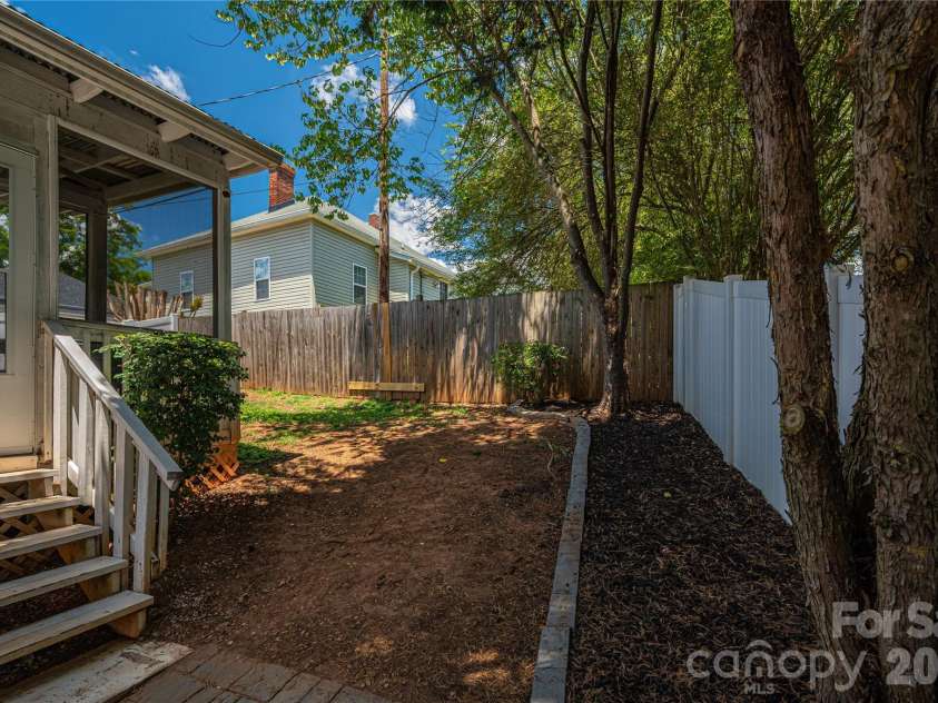 58 4th Street, Cramerton, NC 28032.  MLS# CAR4392035, YatesRealty ID 33628. Back Yard Area
