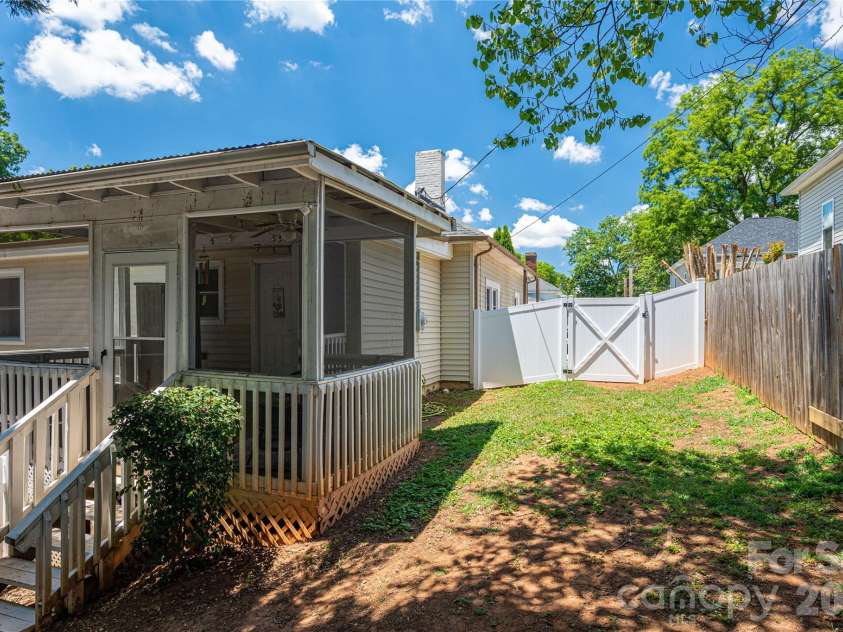 58 4th Street, Cramerton, NC 28032.  MLS# CAR4392035, YatesRealty ID 33628. Back Yard Space