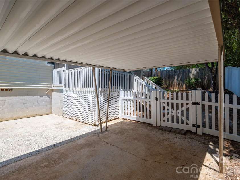 58 4th Street, Cramerton, NC 28032.  MLS# CAR4392035, YatesRealty ID 33628. Carport