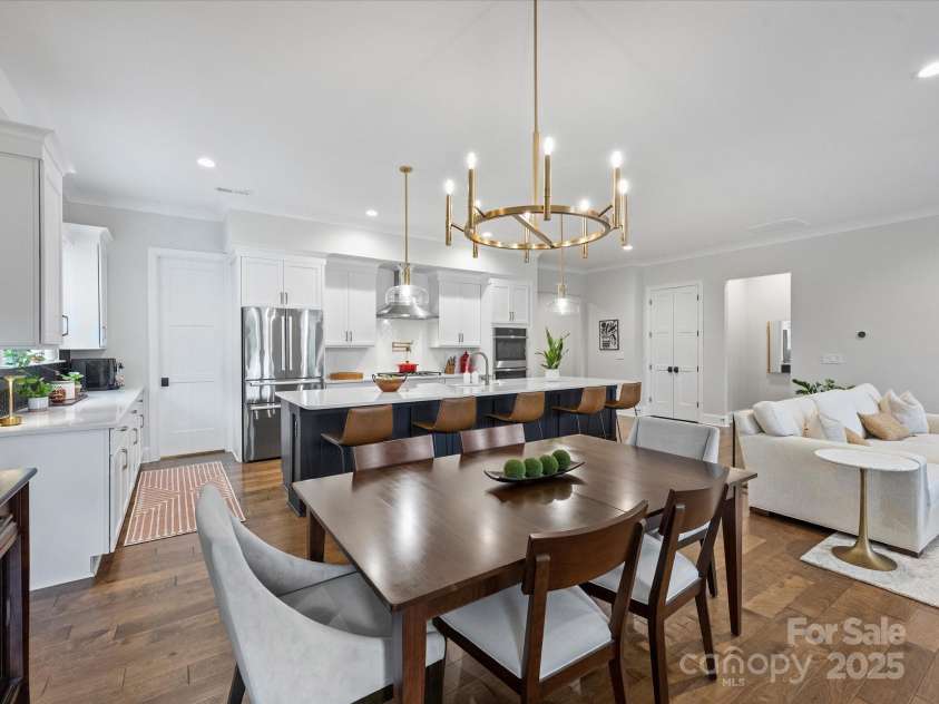 13627 Tranquil Day Drive, Matthews, NC 28105.  MLS# CAR4285895, YatesRealty ID 33636. Dining Space and Kitchen