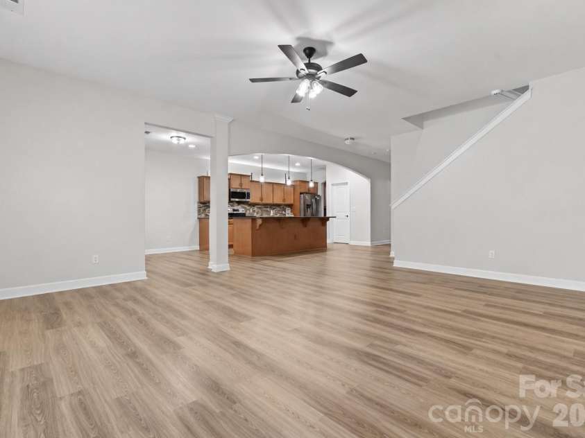 15109 Ockeechobee Court, Mint Hill, NC 28227.  MLS# CAR4392005, YatesRealty ID 33638. Open Great Room/Kitchen View
