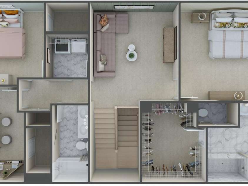 8928 Connover Hall Avenue, Charlotte, NC 28215.  MLS# CAR4199321, YatesRealty ID 3365. PLAN 3 Second Floor Plan