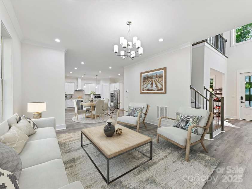 1409 Bloomsberry Lane, Waxhaw, NC 28173.  MLS# CAR4247521, YatesRealty ID 33651. Great room - virtually staged
