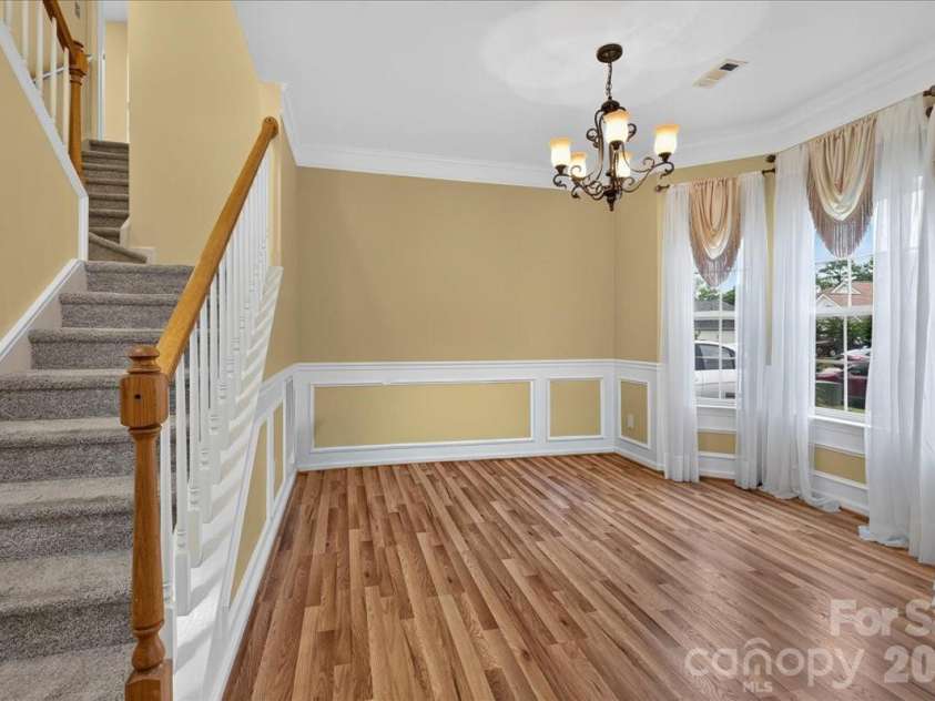 1519 Dillwin Road, Rock Hill, SC 29732.  MLS# CAR4282630, YatesRealty ID 33653. Stairs overlooking dining area.
