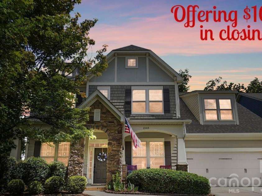 2105 Kinder Oak Drive, Indian Trail, NC 28079.  MLS# CAR4392329, YatesRealty ID 33667. 