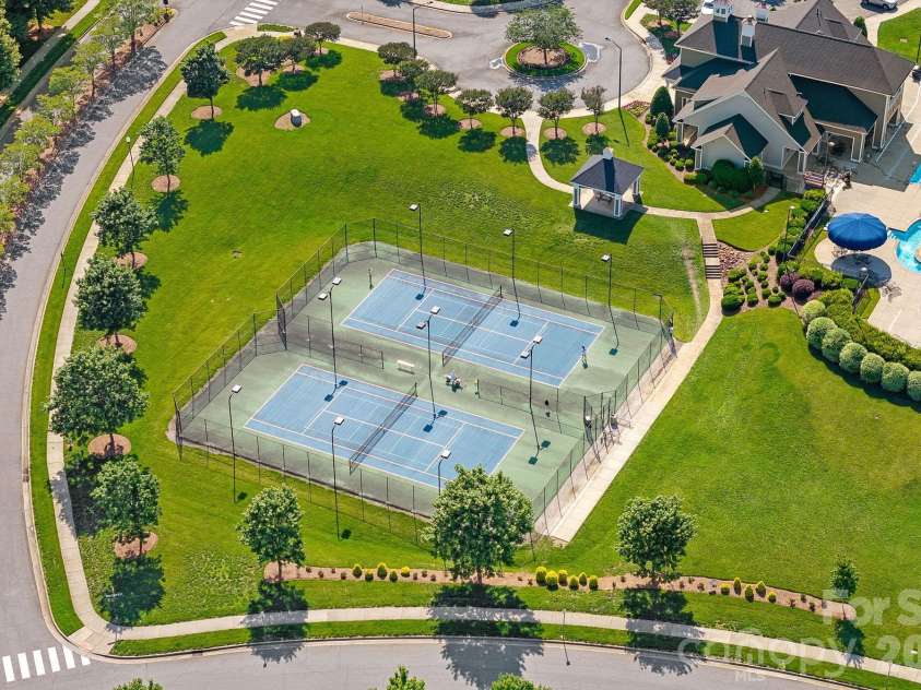 10654 Rippling Stream Drive, Concord, NC 28027.  MLS# CAR4387209, YatesRealty ID 33670. Community Tennis Courts