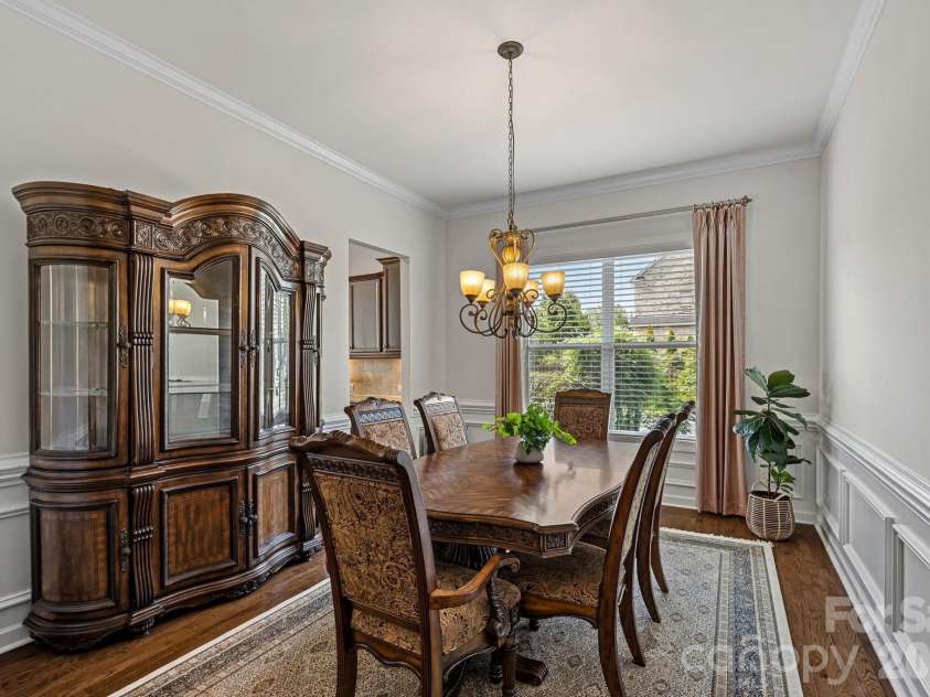10654 Rippling Stream Drive, Concord, NC 28027.  MLS# CAR4387209, YatesRealty ID 33670. Open Dining Room