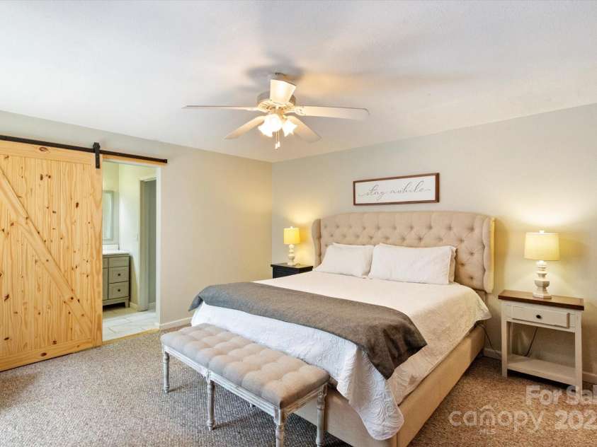 42 Bushwald Lane, Swannanoa, NC 28778.  MLS# CAR4292687, YatesRealty ID 33675. Primary Bedroom Suite