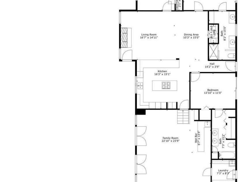 1003 Oak Hill Drive, Monroe, NC 28112.  MLS# CAR4225287, YatesRealty ID 3368. FLOOR PLAN