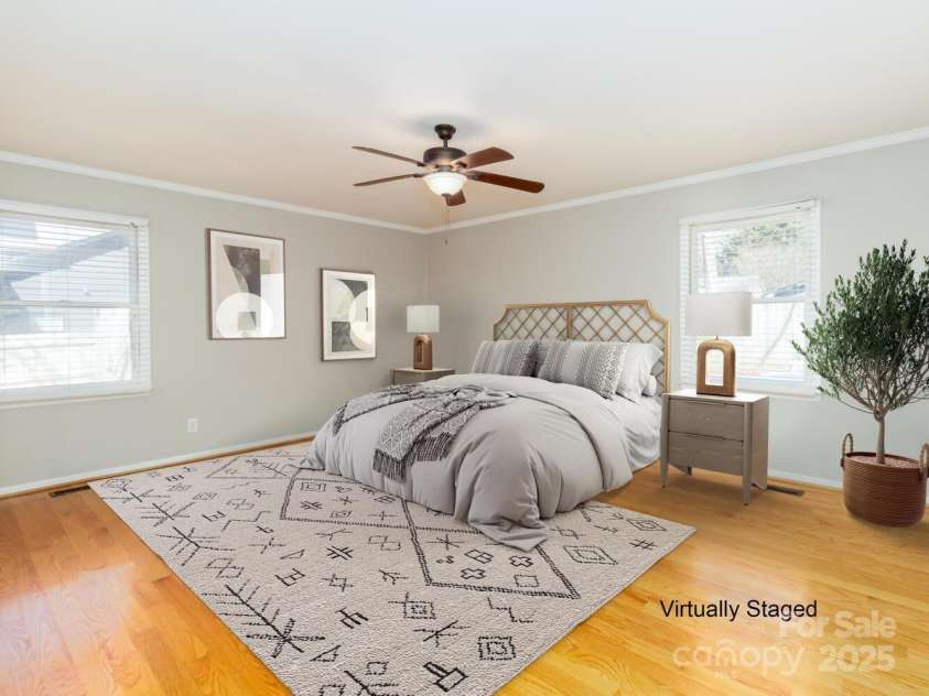 1003 Oak Hill Drive, Monroe, NC 28112.  MLS# CAR4225287, YatesRealty ID 3368. PRIMARY BEDROOM VIRTUAL STAGING
