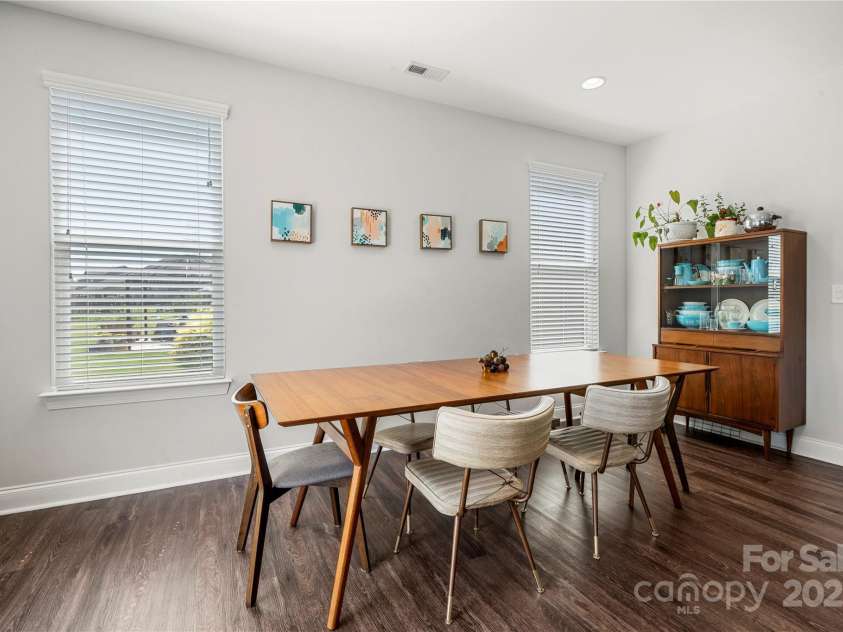 1009 Kemp Road, Indian Trail, NC 28079.  MLS# CAR4273624, YatesRealty ID 33685. Large Dining space with room for a hutch and sideboard in this open floor plan
