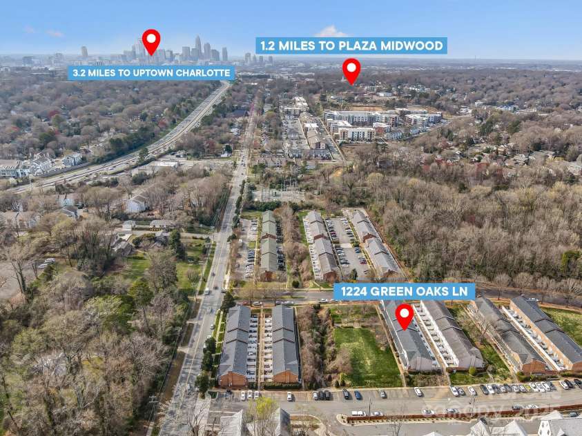1224 Green Oaks Lane, Charlotte, NC 28205.  MLS# CAR4233494, YatesRealty ID 3369. 