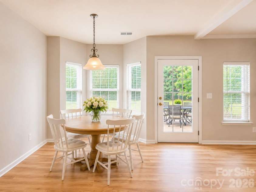 4857 Annelise Drive, Harrisburg, NC 28075.  MLS# CAR4392281, YatesRealty ID 33697. Breakfast, bay window Virtual staging