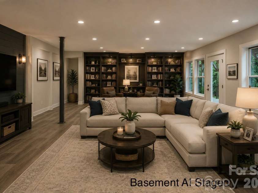 3108 Helmsley Court, Concord, NC 28027.  MLS# CAR4390077, YatesRealty ID 33701. Basement AI Staged