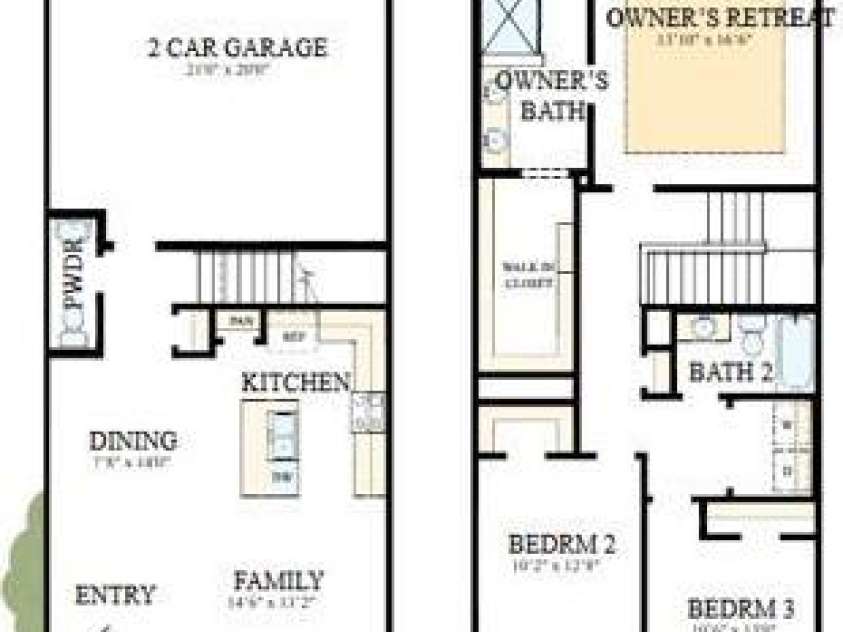 6613 Fire Lily Lane, Charlotte, NC 28216.  MLS# CAR4398341, YatesRealty ID 33719. Floorplan on Homesite 45 with Structural Options Selected